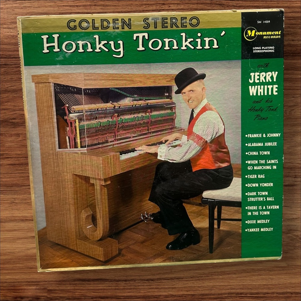 Jerry White Honky Tonkin Golden Stereo‎ Monument Records Vinyl LP Album
